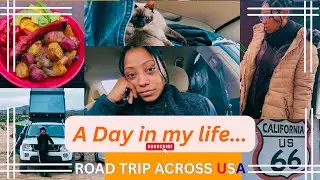 Van Life in California Visiting Joshua Tree Car Camping and Cooking!