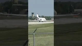 Cessna 680A Citation Latitude taking off from South Bend International Airport KSBN