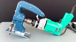 Amazing Drill to Jig SAW Converter Attachment !!