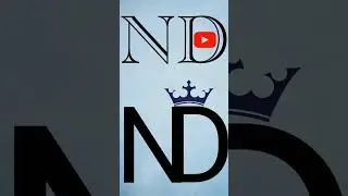ND name brand logo 😱❤🤯 #nd #logo #logodesign #logonama #namelogo #art #shorts #viral #namelogo
