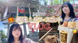 【Vlog】必ず願いが叶う⁉️豊川稲荷⌇食べ歩き⌇パワスポ巡り1人旅🚄