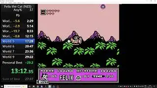 Felix the Cat Nes Speedrun Pb by Wallace Mallace 28:02.483