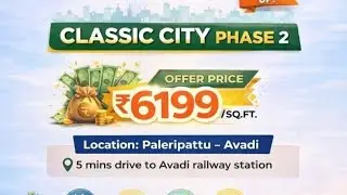 Avadi Plots for Sale | House for sale in Avadi | 50 laks onwards 
