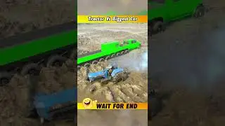 100 Crore Biggest Car Stuck In Mud 😱 #shorts #tractor #gaming