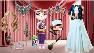 Talking single Angela ka funny makeup comedy video billi wala makeup video 💄💄 billi makeup 