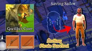 Mutiny - Getting Weapons From Gorilla's Cave | Pirate Survival