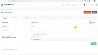 How to Install SSL in Direct Admin