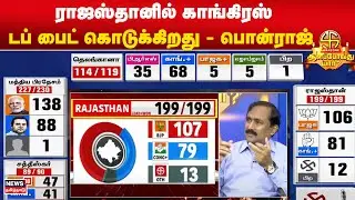 ராஜஸ்தானில் காங்கிரஸ் டப் பைட் கொடுக்கிறது - பொன்ராஜ் | Rajasthan Assembly Results 2023 | Congress
