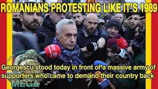 🇷🇴 Călin Georgescu stood today in front of a massive army of supporters + ARTICLE in description box