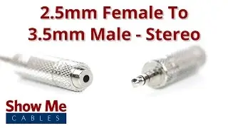 2.5mm Female To 3.5mm Male Adapter - Stereo #892