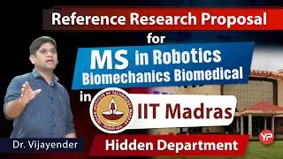 IIT Madras, MS in Biomedical | Sample research proposal | IIT Madras at low GATE score