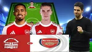 Gyokeres and G Jesus: starts Arsenal Predicted Starting Lineup Against Nottingham Forest