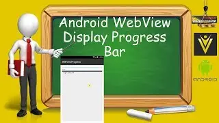 Android WebView Display Progress Bar or Indicator While Loading