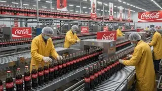 Inside a CocaCola Bottling Plant:From Syrup&Carbonated Water to Sealed Bottles and Cans(Full Process