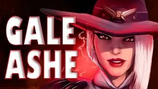 GALE + SPACE + JOYSTICK vs SUPER! ASHE GAMEPLAY OVERWATCH SEASON 27 TOP 500