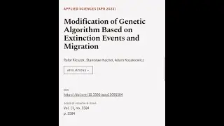 Modification of Genetic Algorithm Based on Extinction Events and Migration | RTCL.TV