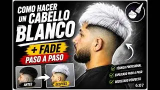 COMO HACER UN CABELLO BLANCO + TECNICA DE FADE | Paso a Paso Profesional  @Jonathanzapataoficial