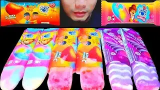 ASMR ICE CREAM PADDLE POP🌈🩷 PADDLE POP RAINBOW,  UPIN DAN IPIN,  TWISTER MAGIC GRAPE LYCHEE
