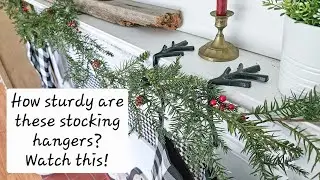 Watch me decorate with Vicenpal heavy duty stocking hangers