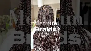 The Best Chocolate Braids 🤎  Medium, Knotless, Curly Ends #colour33 #knotlessbraids #brownbraids