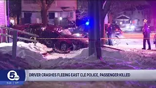 Passenger dies in crash after vehicle flees from East Cleveland Police
