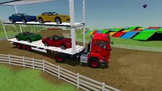 LOAD & TRANSPORT BUILDING MATERIALS WITH NEW HOLLAND LOADERS - Farming Simulator22