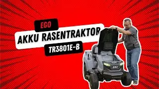 🚜 EGO Akku Rasentraktor TR3801E-B ⚡ Fachhandel Meyers M&uuml;hle Gartentechnik Norderstedt (bei Hamburg)