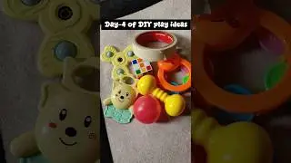 Free the Toy Activity for Babies Easy DIY Brain Game🤯 #BabyProblemSolving #DIYBabyActivity #babyplay
