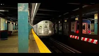 ROBLOX Railfanning at PTA Subway Fifth Av Lines S58E40: R38 & PST-2R at Herald Sq