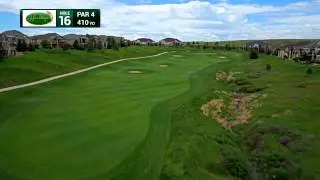 Hole 16 Aerial Video Heritage Eagle Bend Golf Club Aurora   Denver Colorado