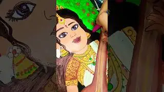 maa saraswati ji drawing on school Notebook 🤗😘 #art #drawing #yt #saraswati #drawing #short