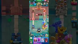 #clashroyale the skeleton king, night witch, and egolem game play