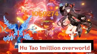 Hu Tao hitting 1 million damage overworld | C0R1 Hutao | Hu Tao Nuke Guide | Genshin Impact