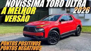 FIAT TORO ULTRA 2026 - A Vers&atilde;o MAIS Completa! Test Drive, 0 a 100, PONTOS POSITIVOS e NEGATIVOS
