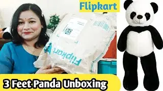 Flipkart 3feet Panda unboxing | Valentine giant panda | Best birthday gift | soft toy