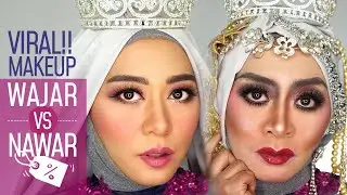 MAKEUP WAJAR VS MAKEUP NAWAR! PILIH MANA? Makeup pakai Produk yang sama dengan hasil BEDA!!