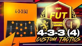 BEST 433(4) CUSTOM TACTICS IN FIFA 22 ULTIMATE TEAM!!