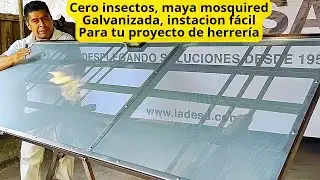 Como instalar o fijar maya mosquired galvanizada de forma facil. Malla mosquired Ladesa