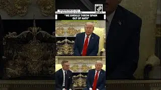 &ldquo;We should throw them out of NATO&hellip;&rdquo; Trump criticises Spain over low defence spending