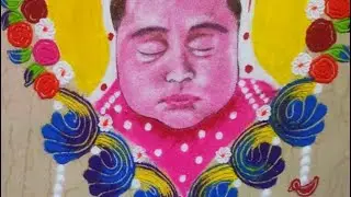Welcome Princess || Save girl child , competition Rangoli || मुलगी वाचवा,स्पर्धेसाठी रंगोली