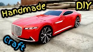 Diy RC Cardboard Car | Handmade Mercedes maybach 6 | Scale Car Toy