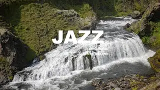 ICELAND 4K - Jazz BGM With Scenic Relaxation Film  🛋️🕯️🎵
