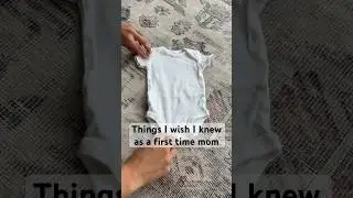 How to fold a onesie #mom #momhack #hack #baby #onsie #babyonsie #laundry #clean