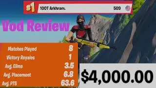 How to play placement in Solos: 100T Arkhram Vod Review of Dreamhack Finals
