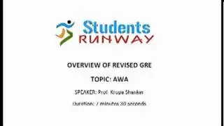 Overview of revised GRE - AWA