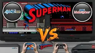 Superman 🎮 Arcade vs Sega Master System | Side-by-Side Comparison