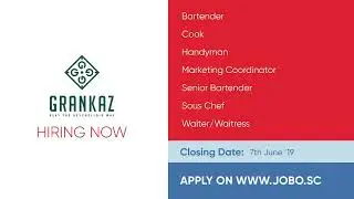JOBO Jobs Listing on 13th May 2019