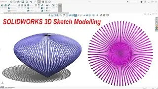 Solidworks 3d Sketch Advanced modelling 2025 | Loft feature | Swept feature