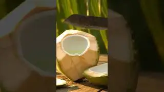 Pure Tropical Coconut Delight #YoungCoconut #TropicalFruit #EuropeEats #CoconutLover #ExoticTastes