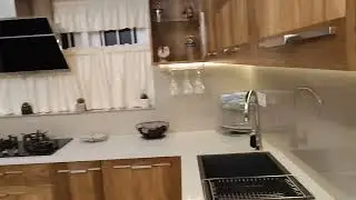 Solid wood modular kitchen